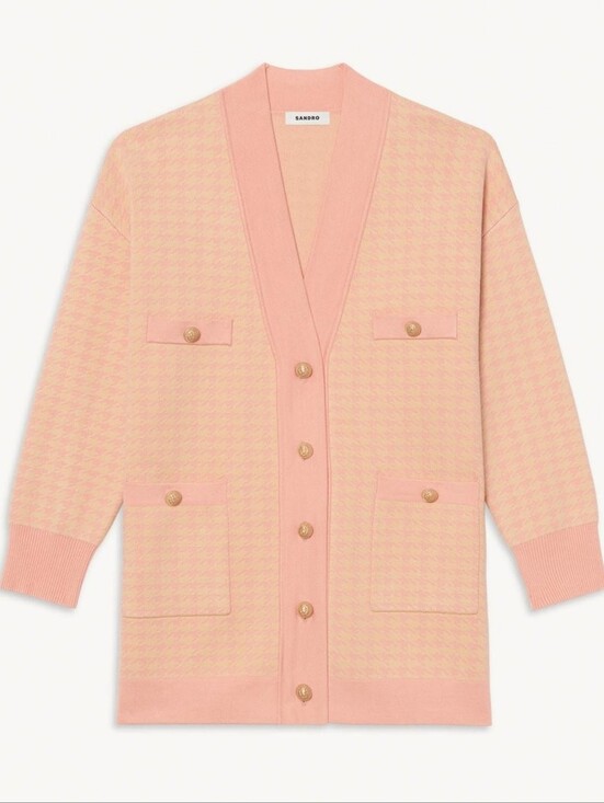 Sandro Sweaters - SANDRO | $415 Dane Oversized Houndstooth Cardigan